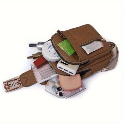 Hazel Vintage Chest Crossbody Taske