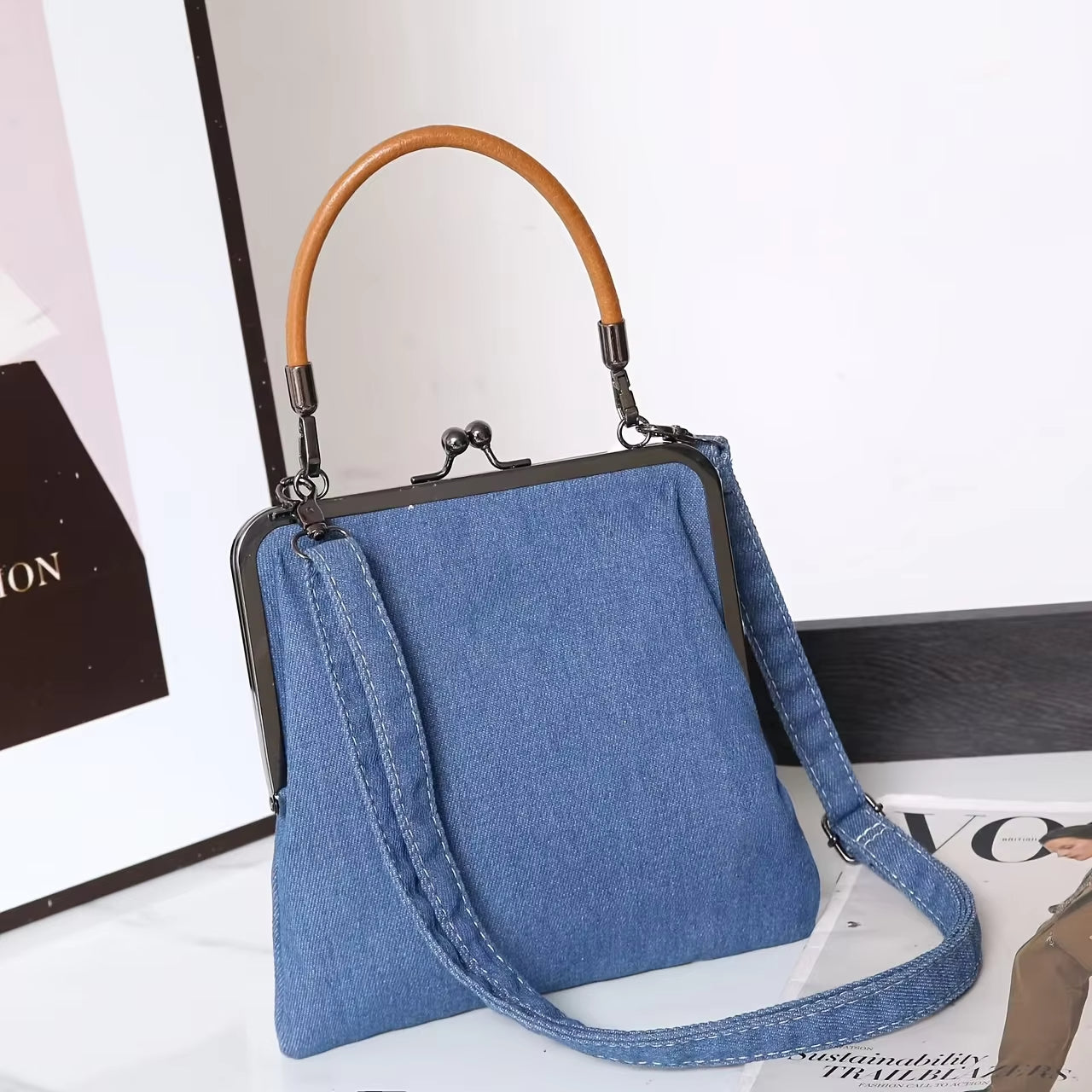 Premium Jean Crossbody Taske