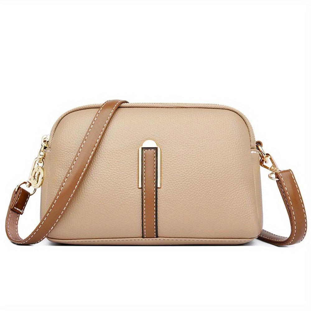 Mila Litchi Crossbody Taske med Prægning