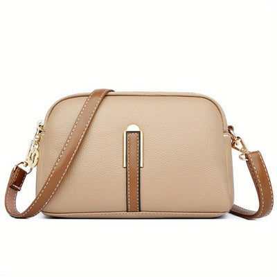 Mila Litchi Crossbody Taske med Prægning