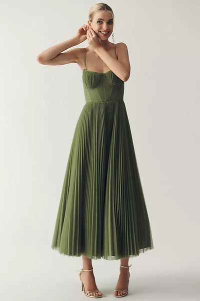 Olivia | Elegant Plisseret Kjole