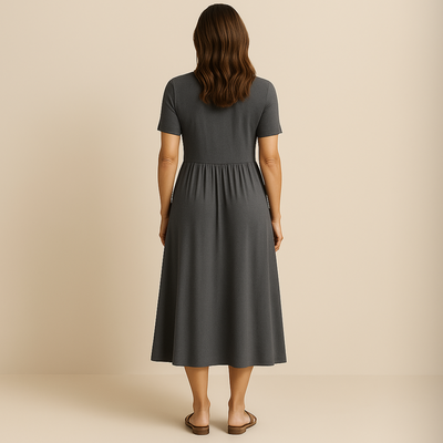Robe Alicia Lang Kjole V-hals