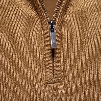 John™ | Casual Polo Shirt med Lynlås i Sporty Stil