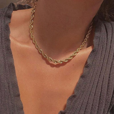 Rope Bianca Halskæde | 18k Guld