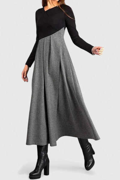 Janet | Elegant Langærmet Maxi Kjole