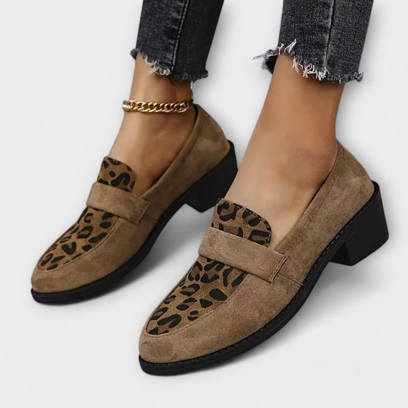 Karla | Elegante Dame Sko med Leopardprint
