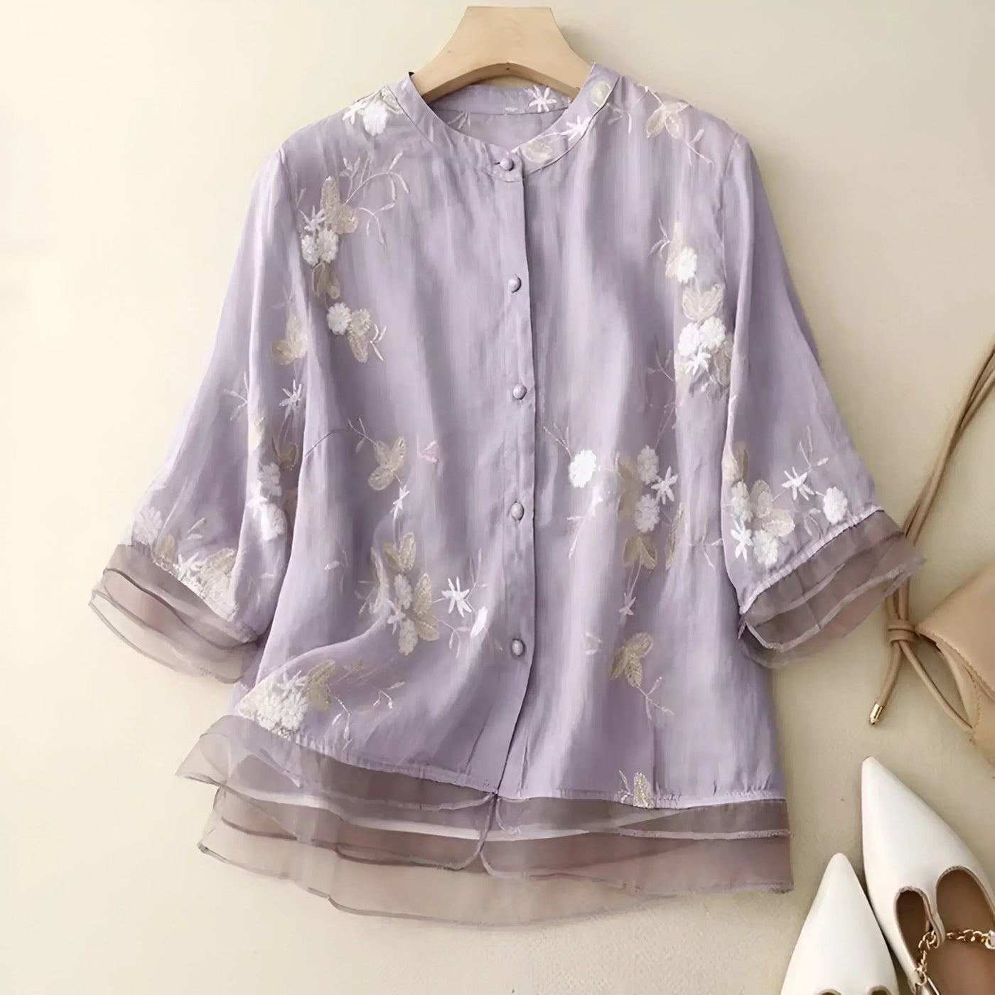 Emma – Let og Elegant Bomuldsbluse - DK