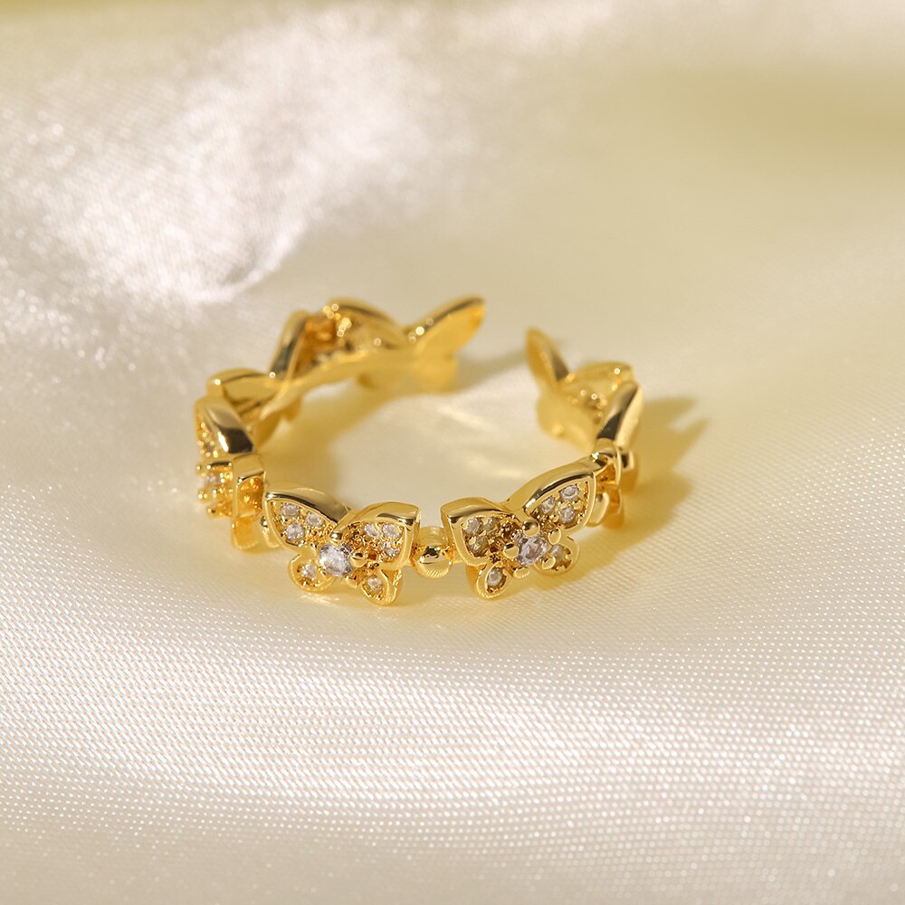 Smykkering Schmetterling | 18k Guld