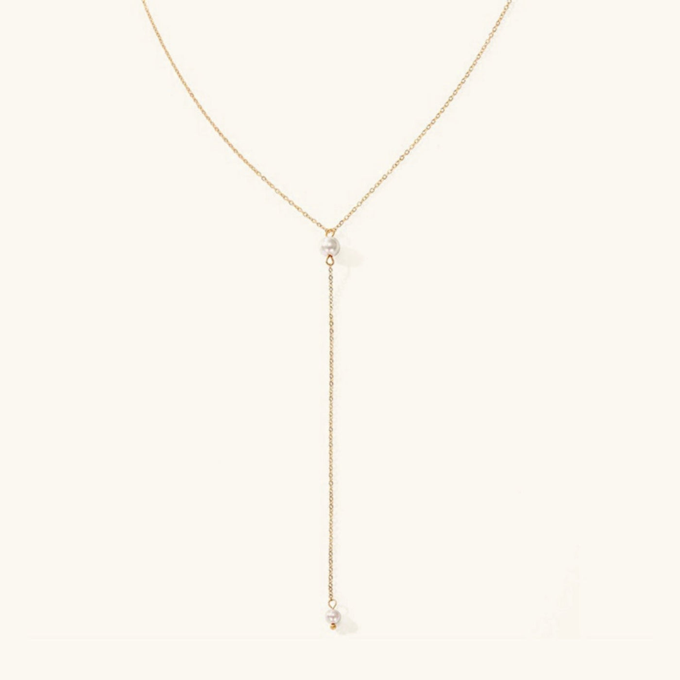 Beatrice halskæde med perler og frynser | 14k Guld