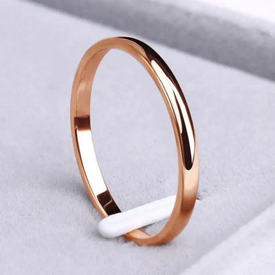 Simpelt Ring Guld Og Sølv