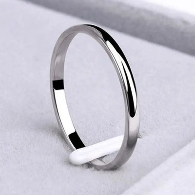 Simpelt Ring Guld Og Sølv