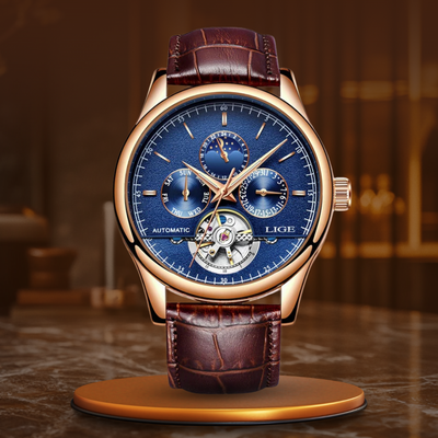 Automatisk Mekanisk Tourbillon Ur