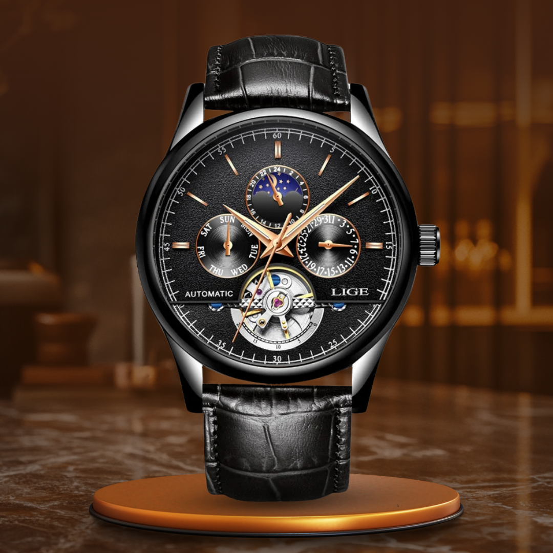 Automatisk Mekanisk Tourbillon Ur