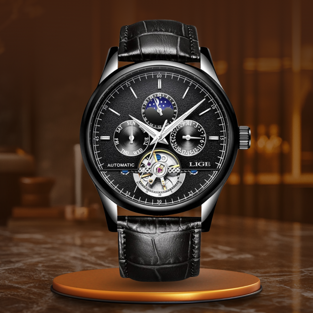 Automatisk Mekanisk Tourbillon Ur