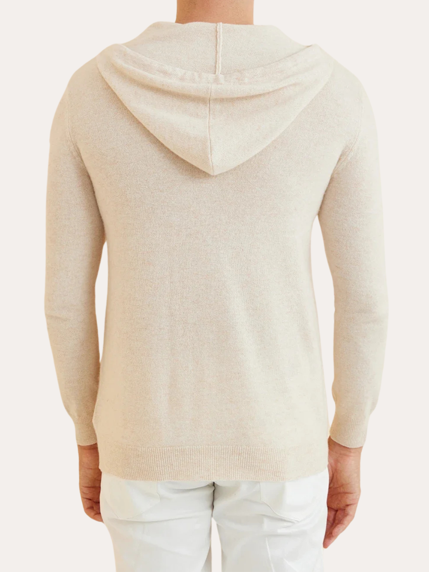 Essentiel Cashmere Hoodie - Crème Beige