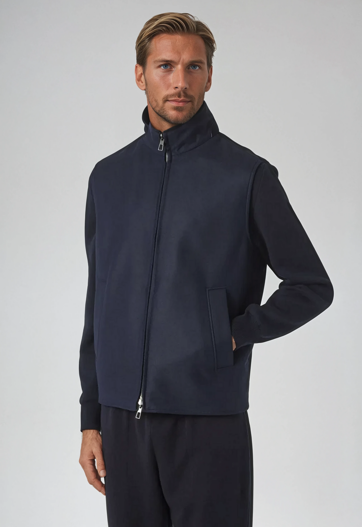 Vendbar City Bodywarmer - Marineblå