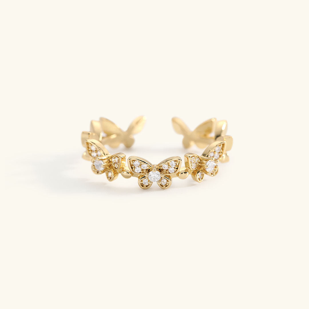 Smykkering Schmetterling | 18k Guld