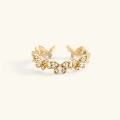 Smykkering Schmetterling | 18k Guld