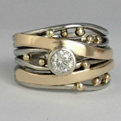 Royal - Vintage Guld Indlagt Zirconia Ring
