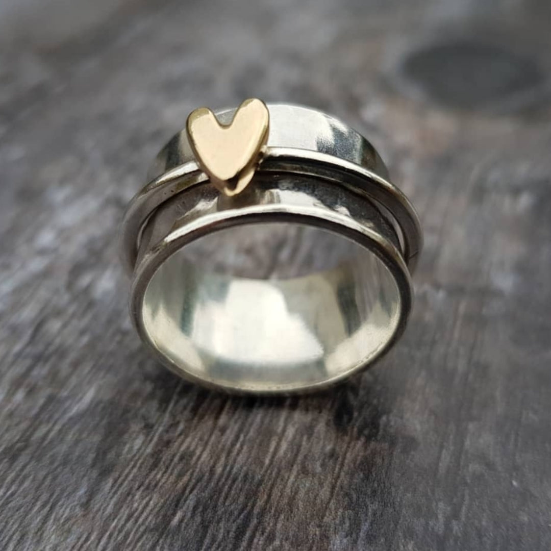 Vintage Goldherz Sølvring
