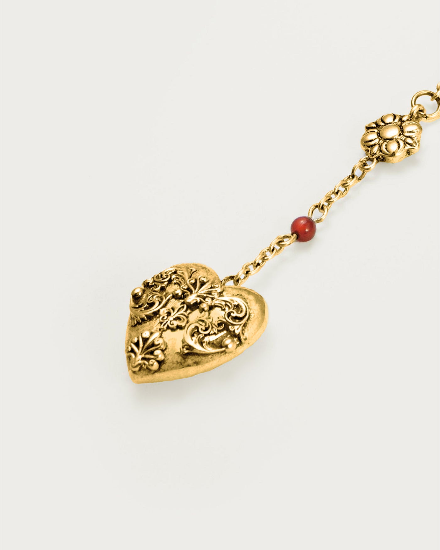 Carnelian Veil Lariat Halskæde i Guld