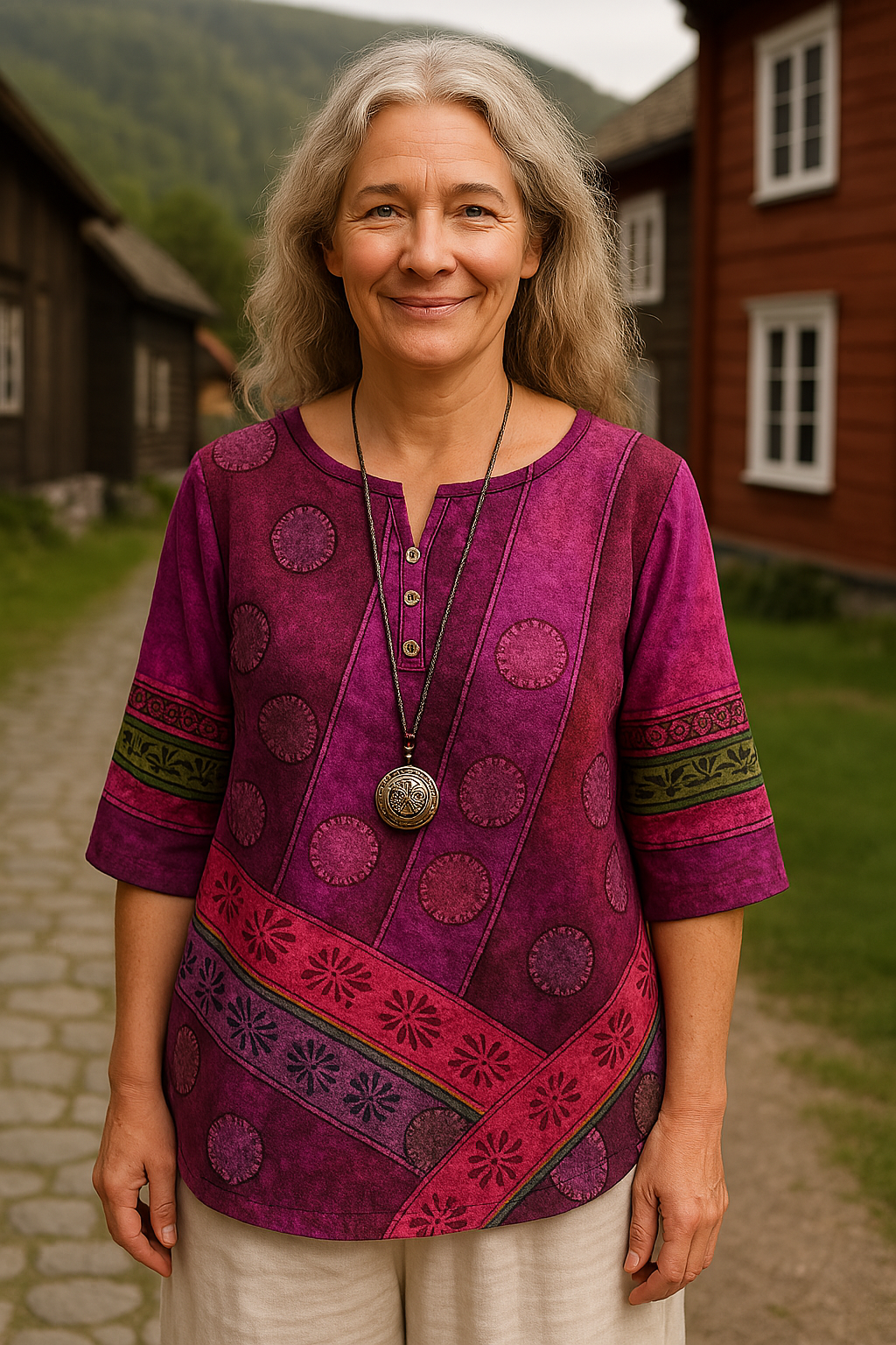 Olsen® | Komfortabel Farverig Top