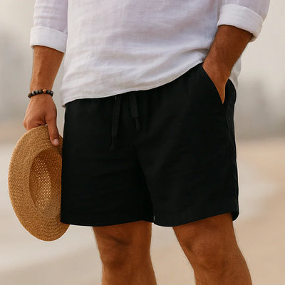 David - Eksklusive Shorts i Bomulds & Hørblanding