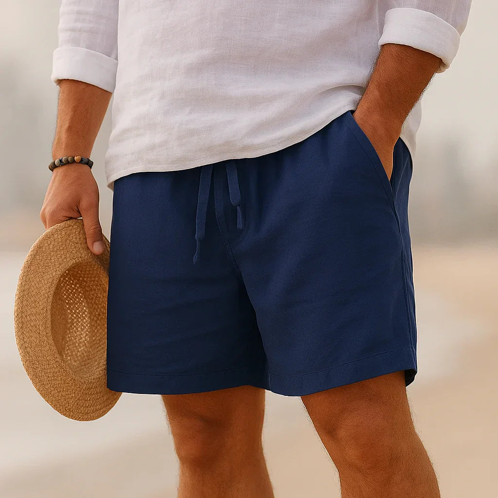 David - Eksklusive Shorts i Bomulds & Hørblanding