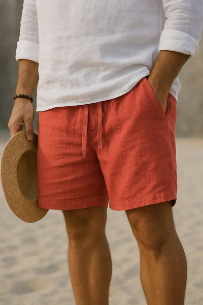 David - Eksklusive Shorts i Bomulds & Hørblanding