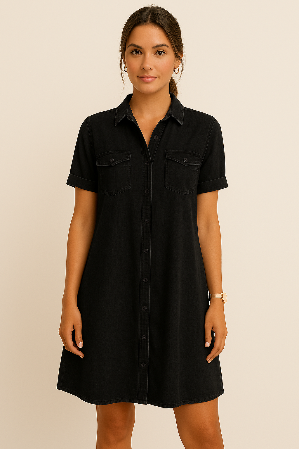 Midi Kjole & Fit I Jeans