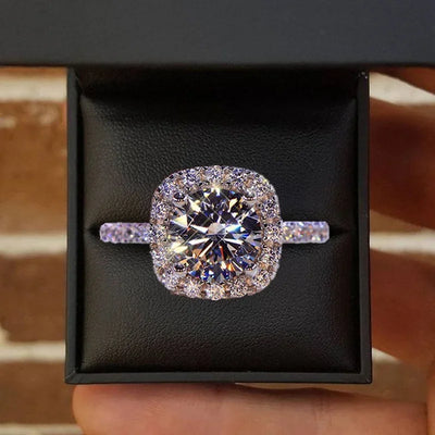 Zinnia Valeriani Ring | Hvidguld