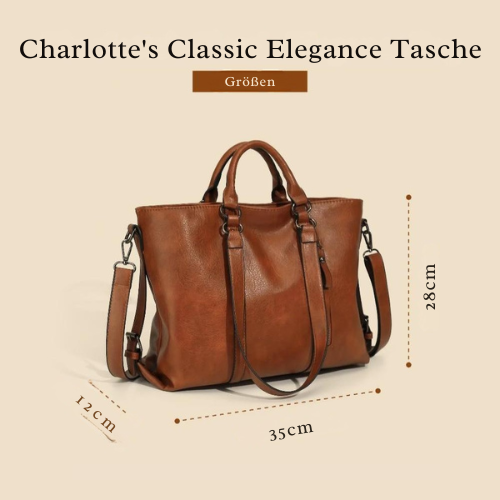 Charlottes Klassiske Elegance | Vintage Tote Bag