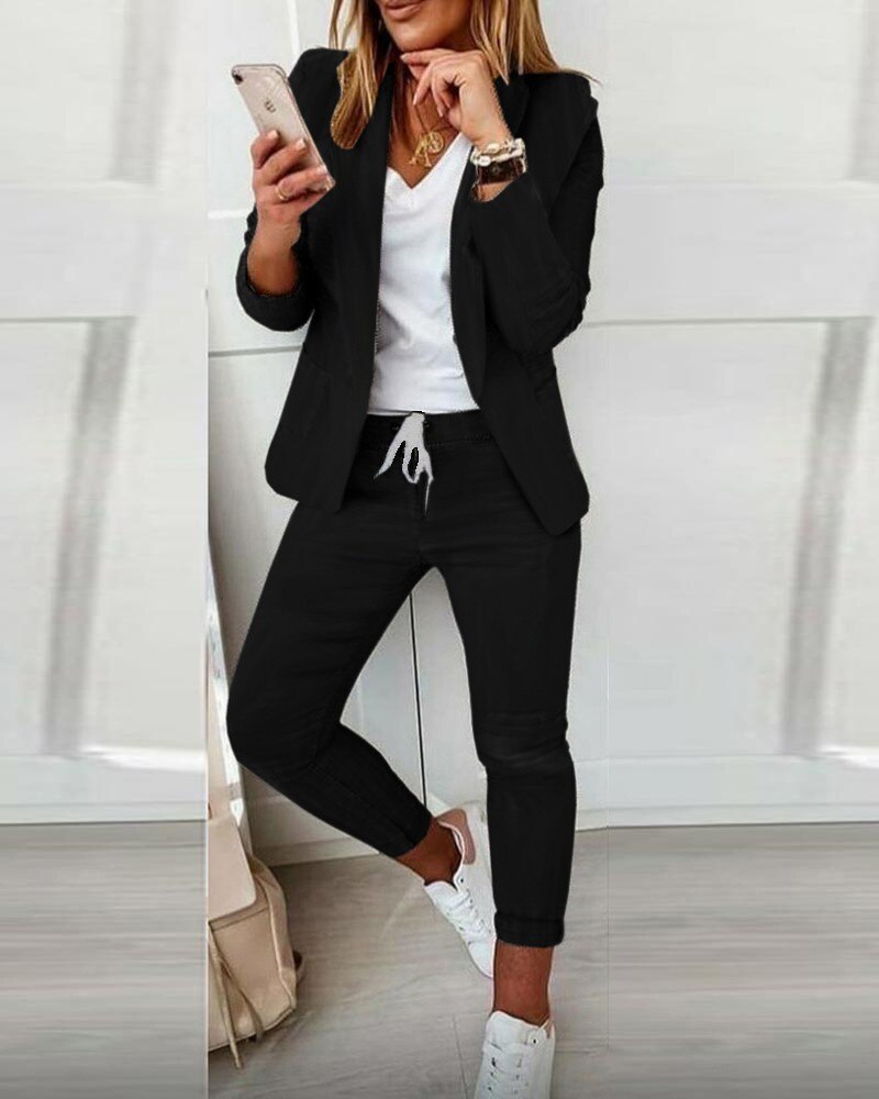 Jada™ | Elegant Blazer-Sæt - DK