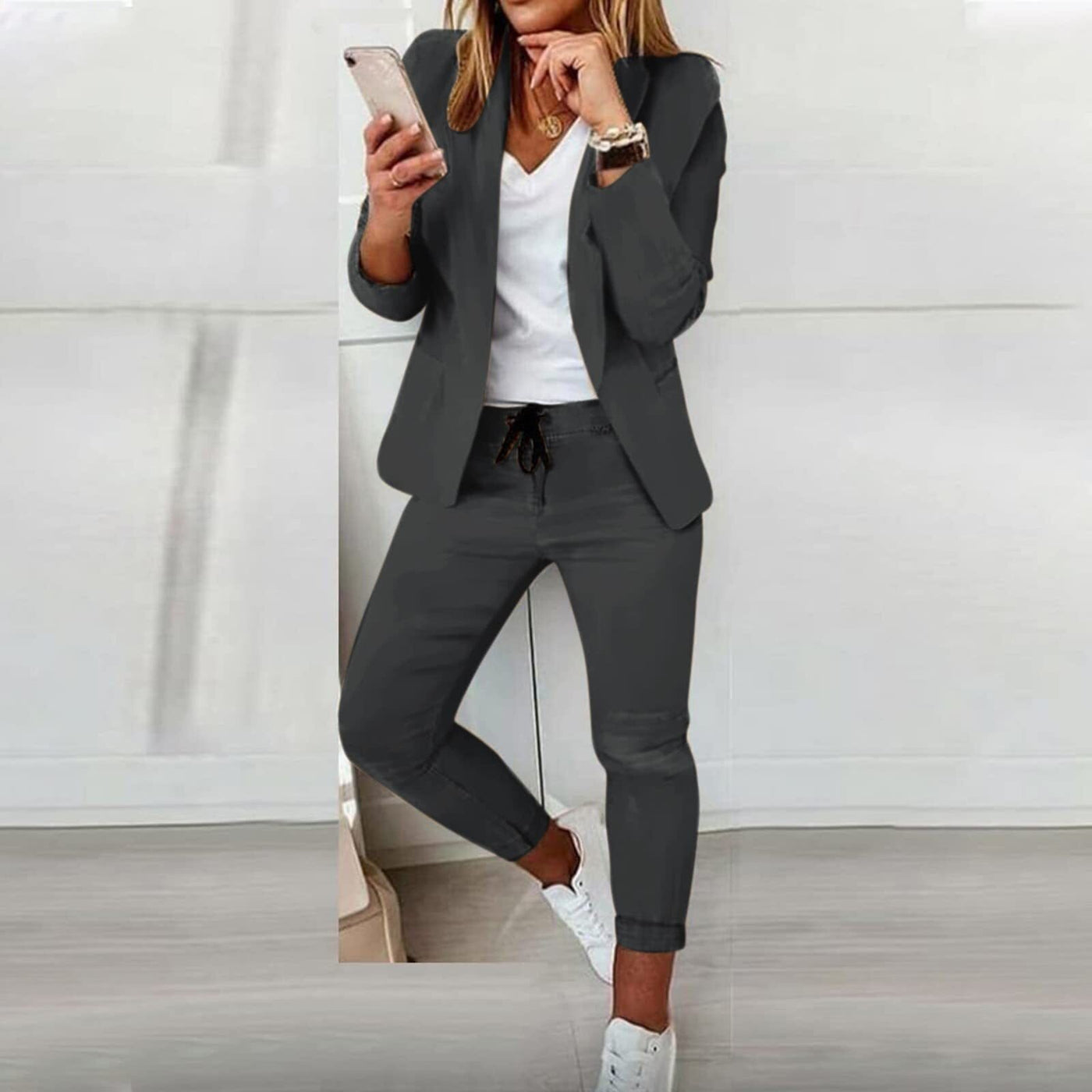 Jada™ | Elegant Blazer-Sæt - DK