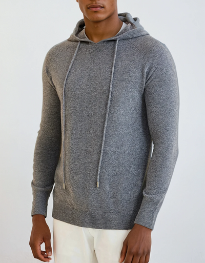 Essential Cashmere Hoodie - Mørkegrå