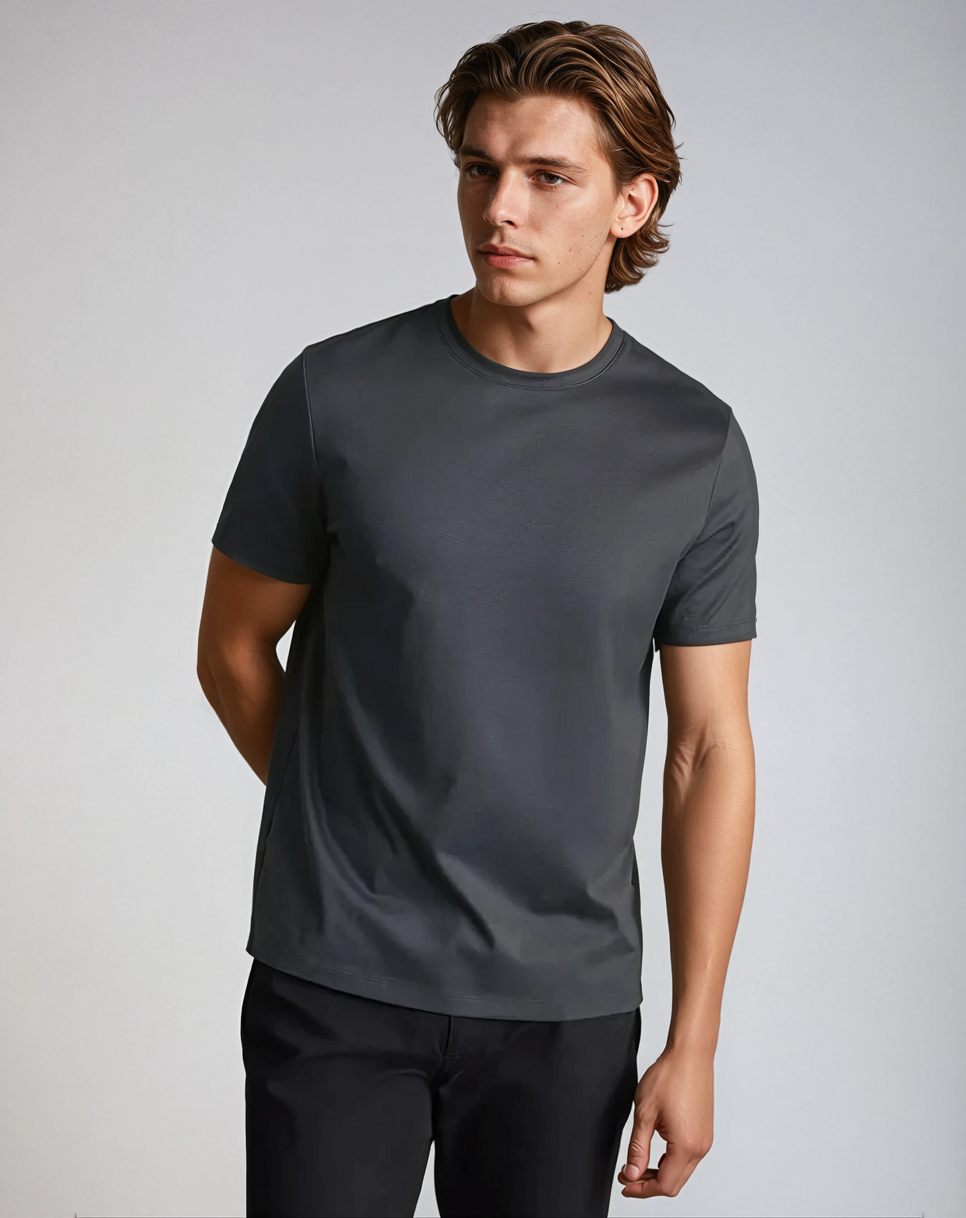 Signature Supima T-shirt – Mørkegrå