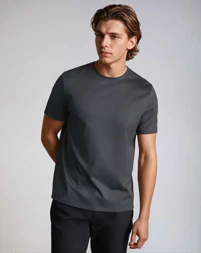 Signature Supima T-shirt – Mørkegrå