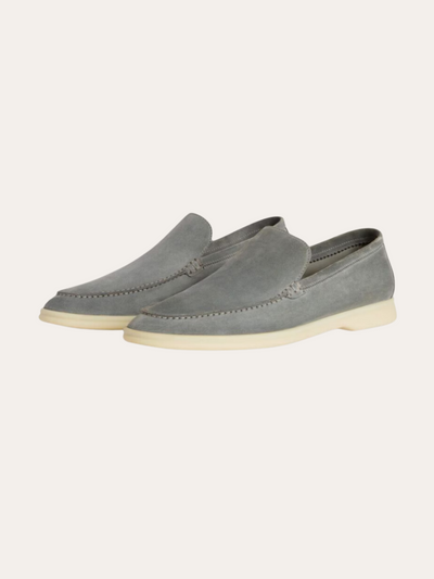 Forfinet Suede Loafers – Mørkegrå