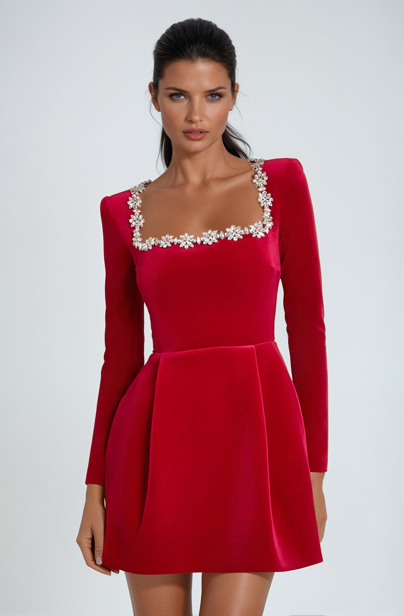 Rosea Elegancka Mini Kjole
