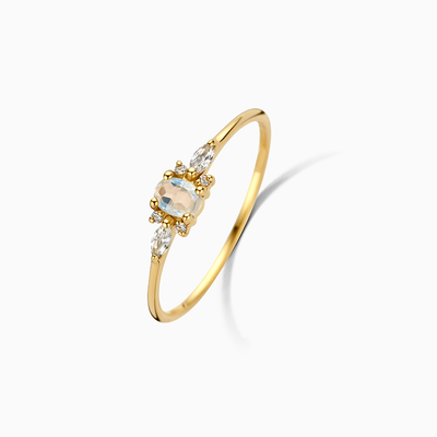 Månestens Muse Ring | Guld 14k - DK