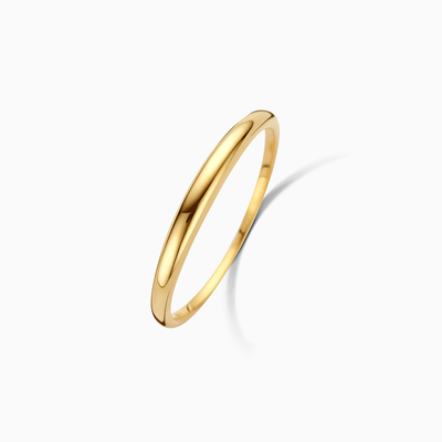 Slim Dome Ring | Hvidguld 14k