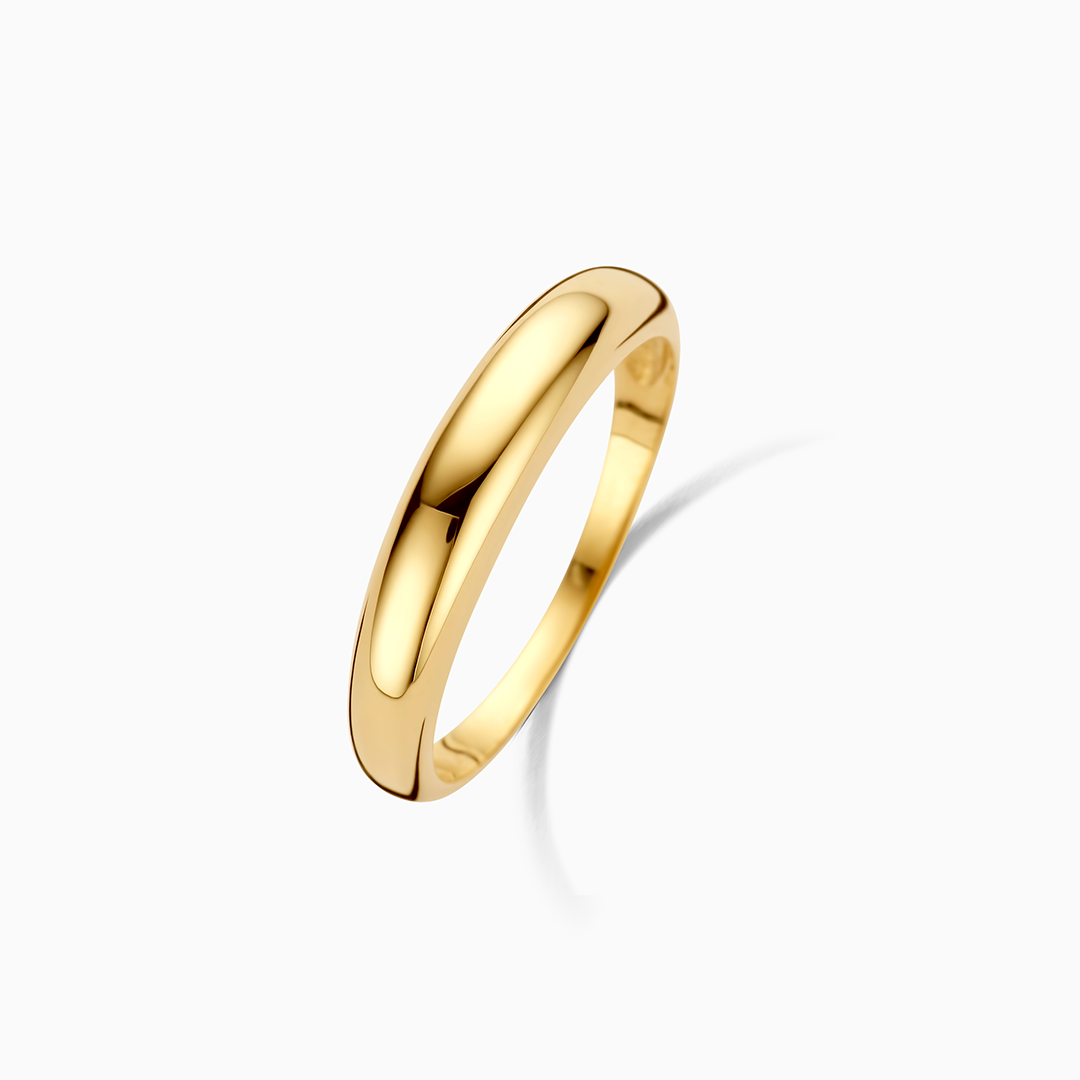 Midi Dome Ring | Hvidguld 14k