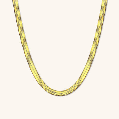Elysian Gold Halskæde med Flet | 18k Guld