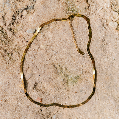 Elysian Gold Halskæde med Flet | 18k Guld