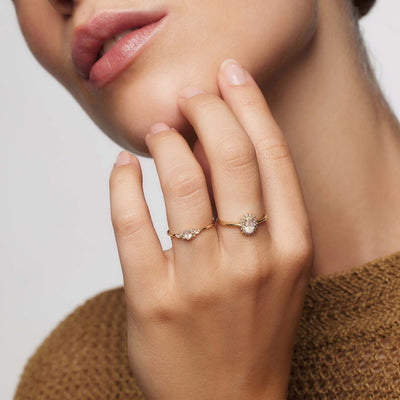 Månestens Muse Ring | Guld 14k - DK