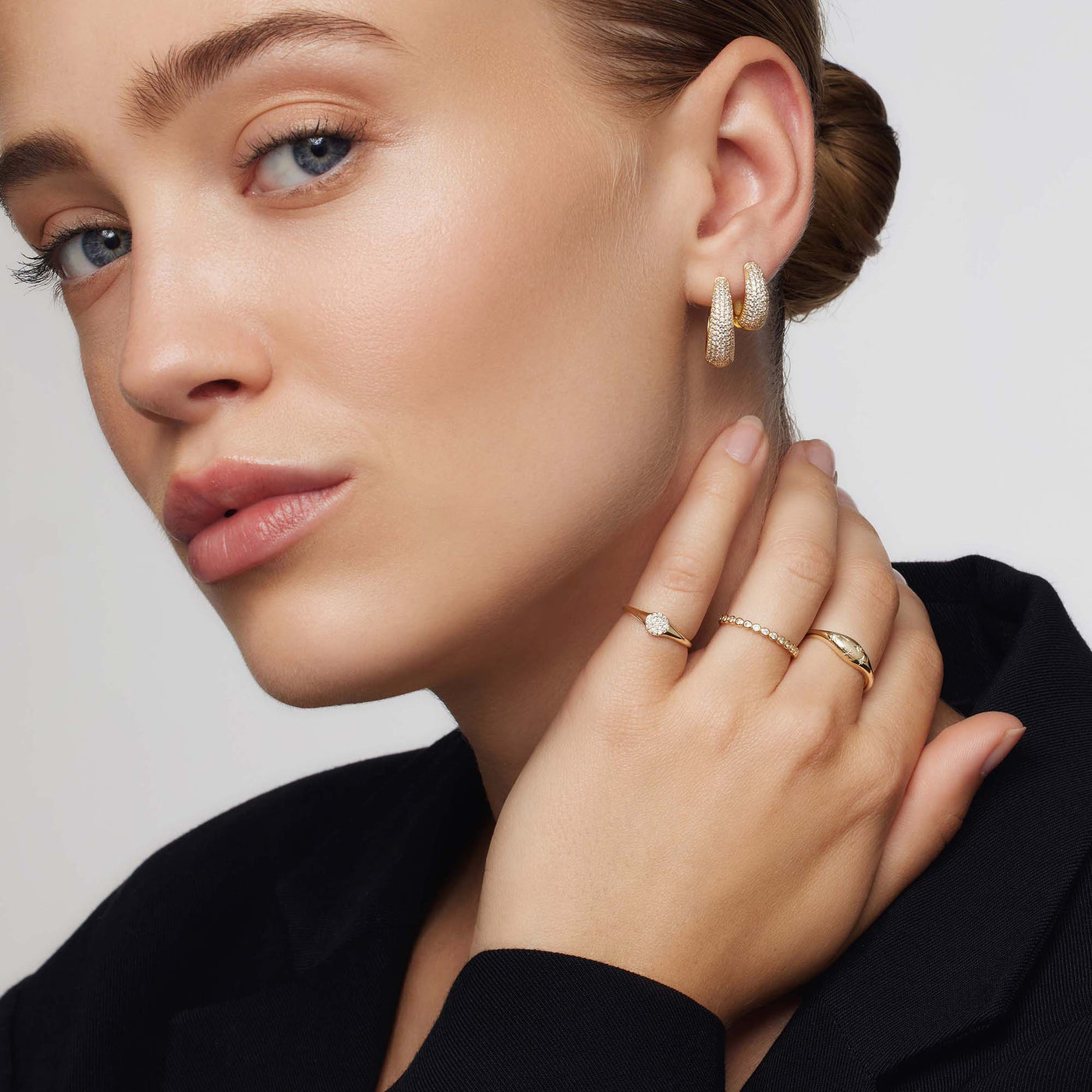 Diamant Kuppelring | Hvidguld 14k