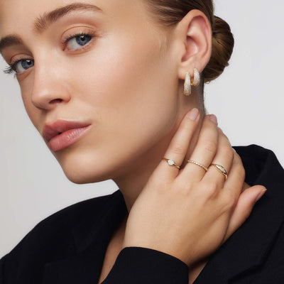Diamant Kuppelring | Hvidguld 14k