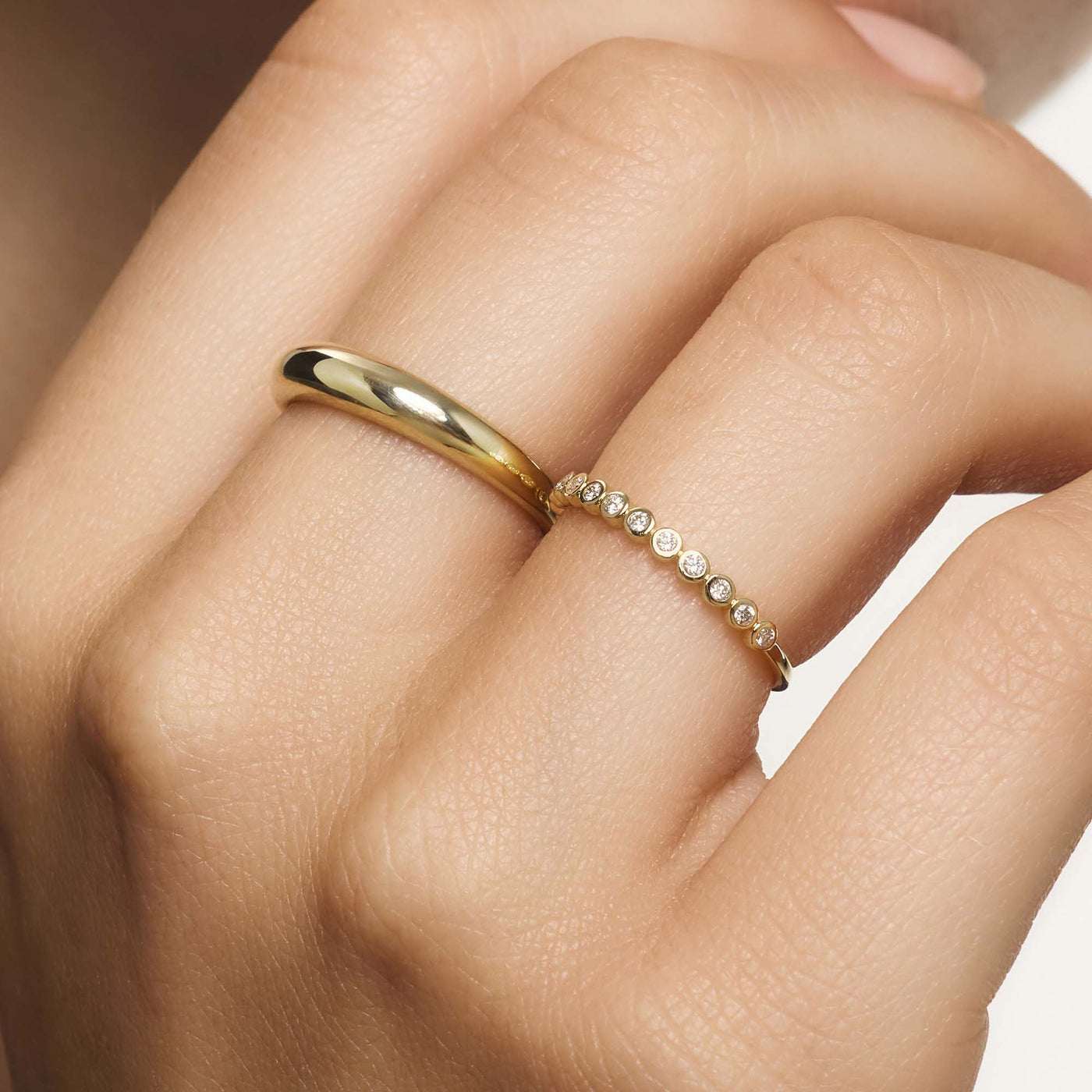 Midi-Kuppelring | Guld 14k - DK