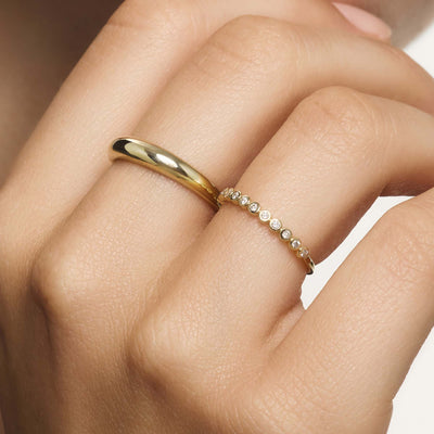 Midi-Kuppelring | Guld 14k - DK