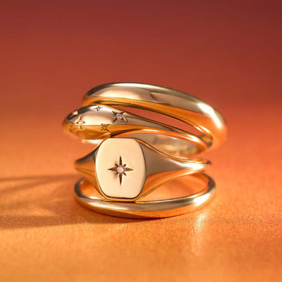 Diamant Kuppelring | Hvidguld 14k